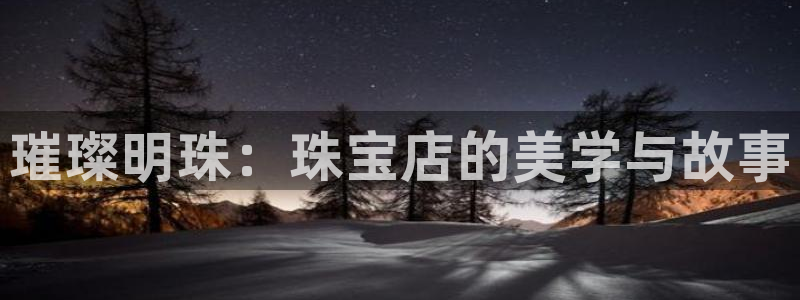 新宝5现在还能玩吗：璀璨明珠：珠宝店的美学与故事