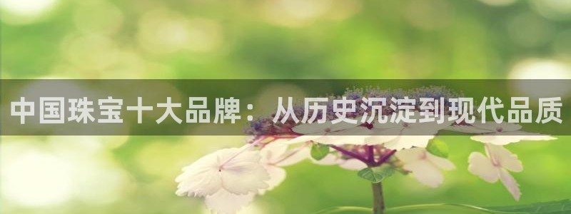 新宝5娱乐然：中国珠宝十大品牌：从历史沉淀到现代品质